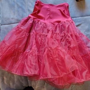 women's dress fluffer tutu petticoat pink, one size, never worn